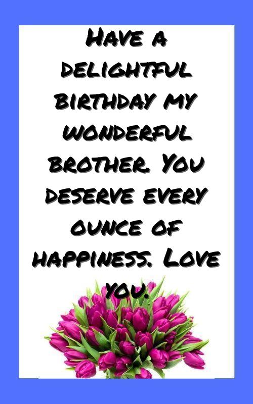 birthday wishes for elder brother in english